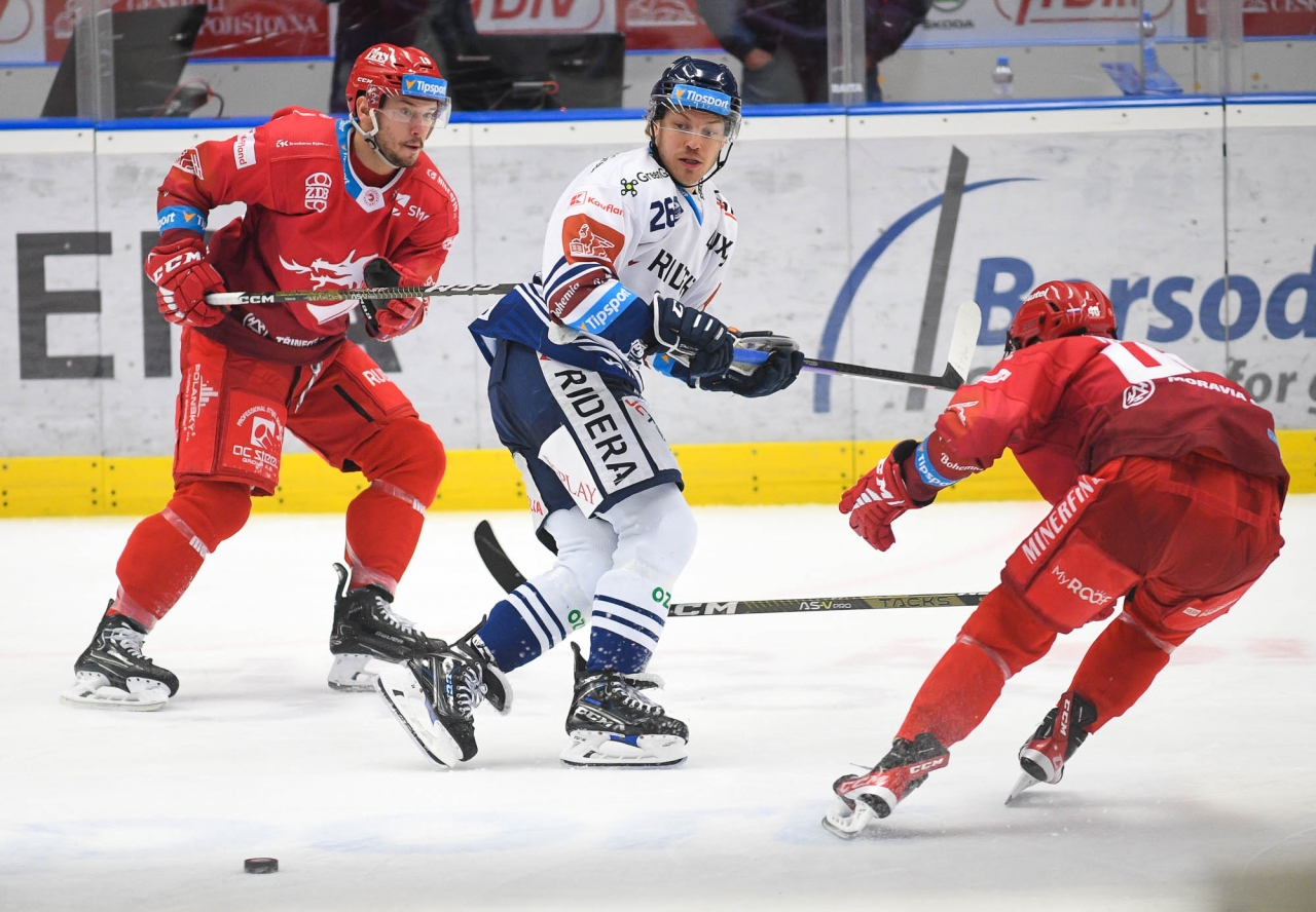 Img Hokejowe derby zdominowały czwartkowy wieczór w Ostrawie. Fot. Petr Kotala/hc-vitkovice