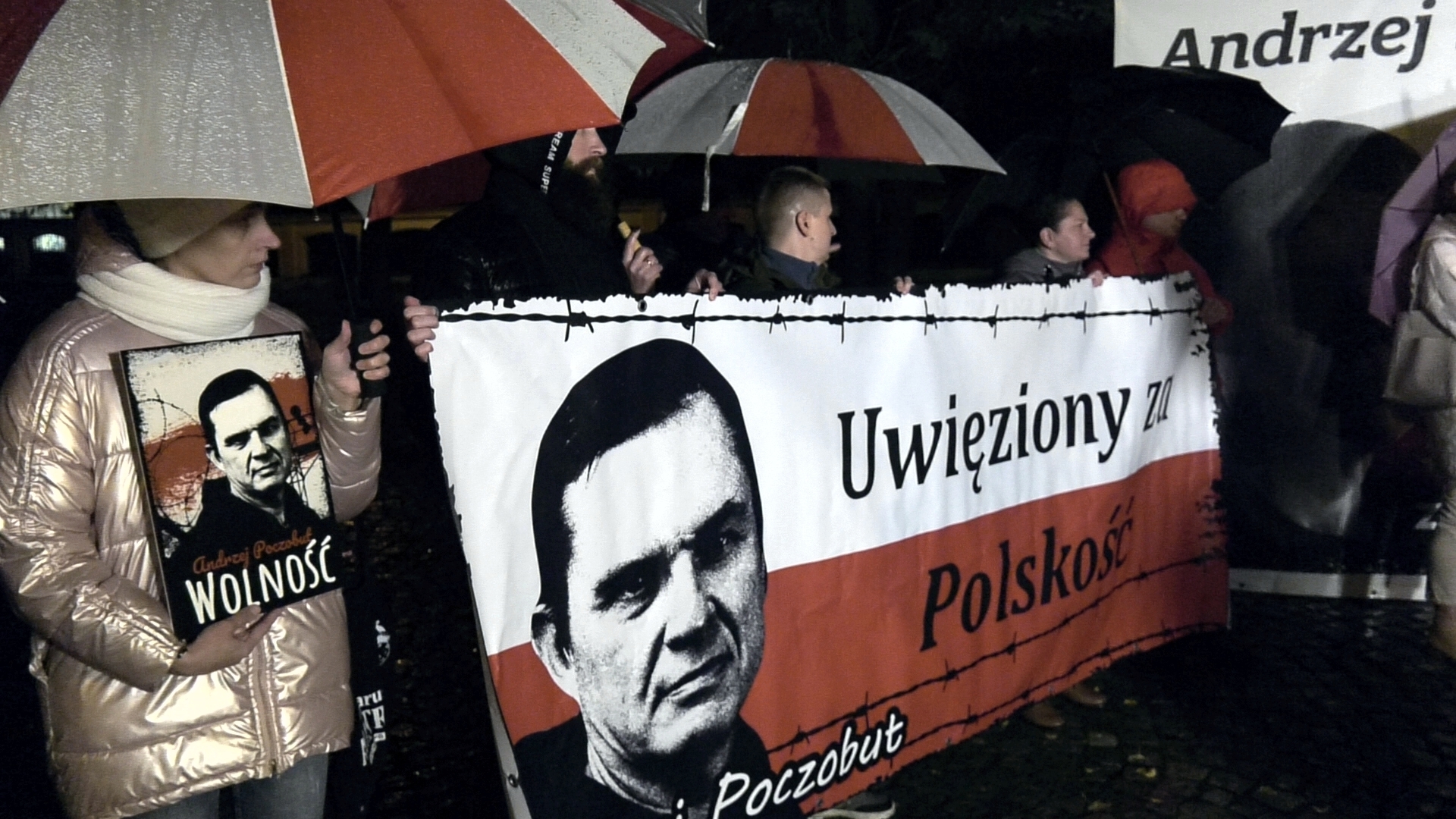 Img Takie hasła pojawiały się m.in. na wiecu w Białymstoku. Fot. ARC
