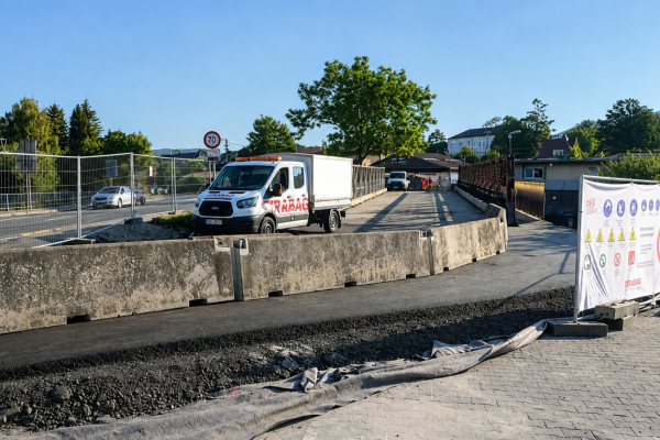 Image Utrudnienia w centrum Jabłonkowa. Kierowcy pojadą mostem tymczasowym