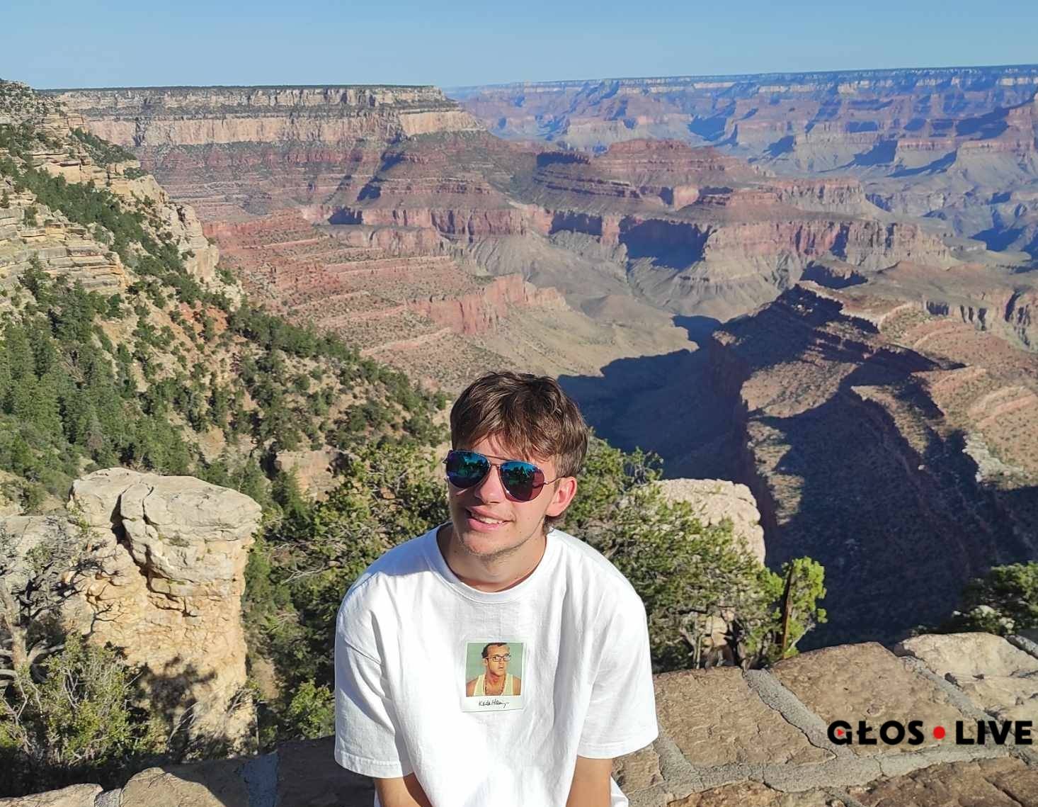 Img Tomek Grycz w Grand Canyon Fot. Zdjęcia rodzinne T. Grycza
